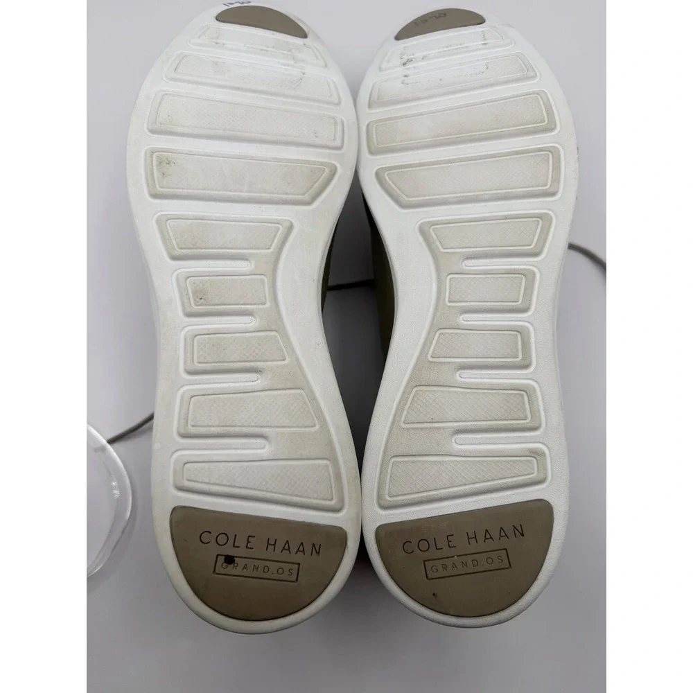 Cole Haan OriginalGrand Oxford Womens 9.5B Silver Metallic Leather W18483
